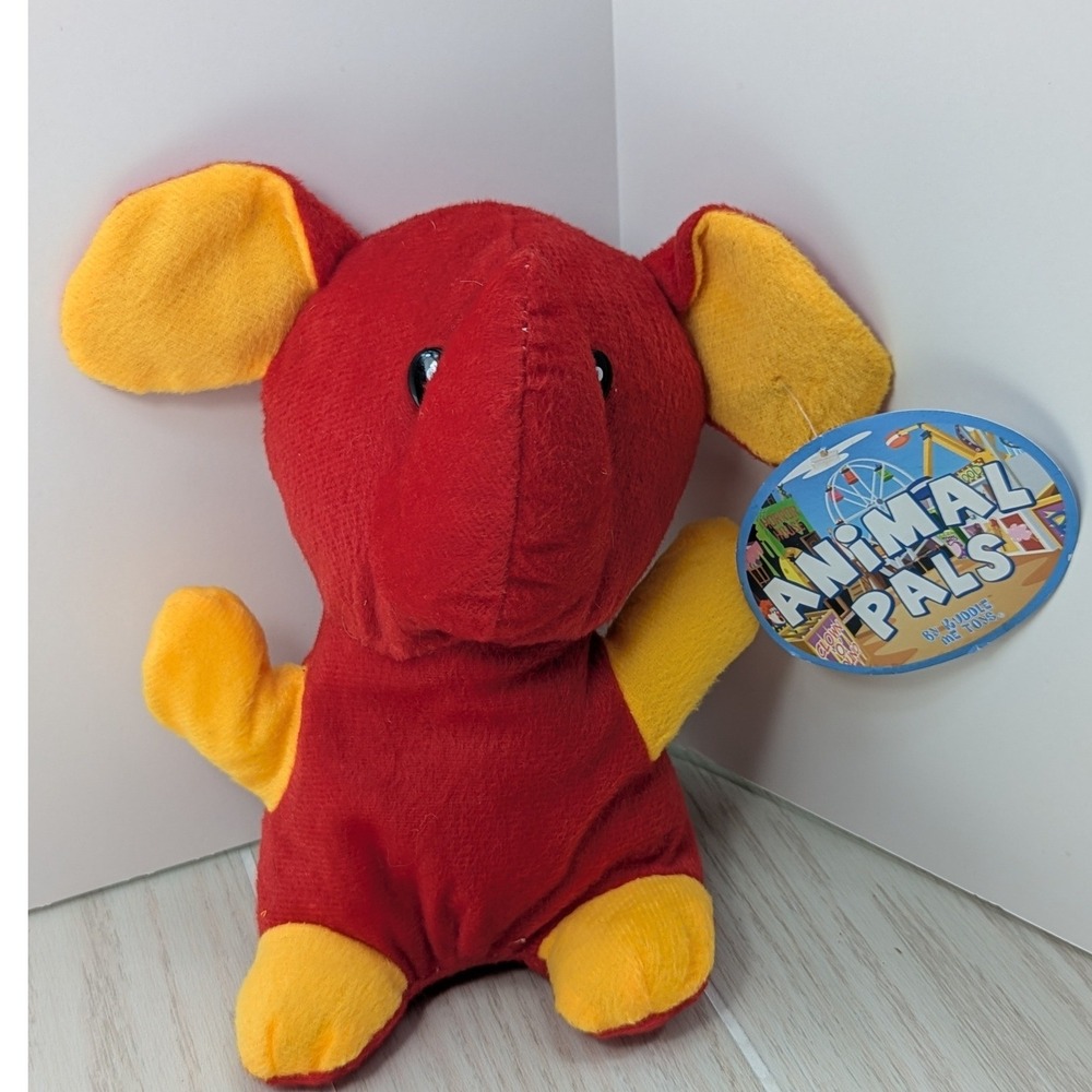 Kellytoy Animal Pals Elephant Red Yellow Plush crane prize